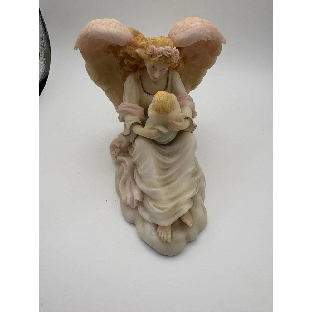 Roman Seraphim Classics RACHEL CHILDREN'S JOY angel and baby figurine 78047 1996